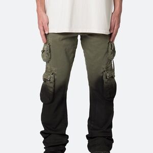 mnml B569 Cargo Flare Denim - Olive/Black Size 38Olive/Black / 38